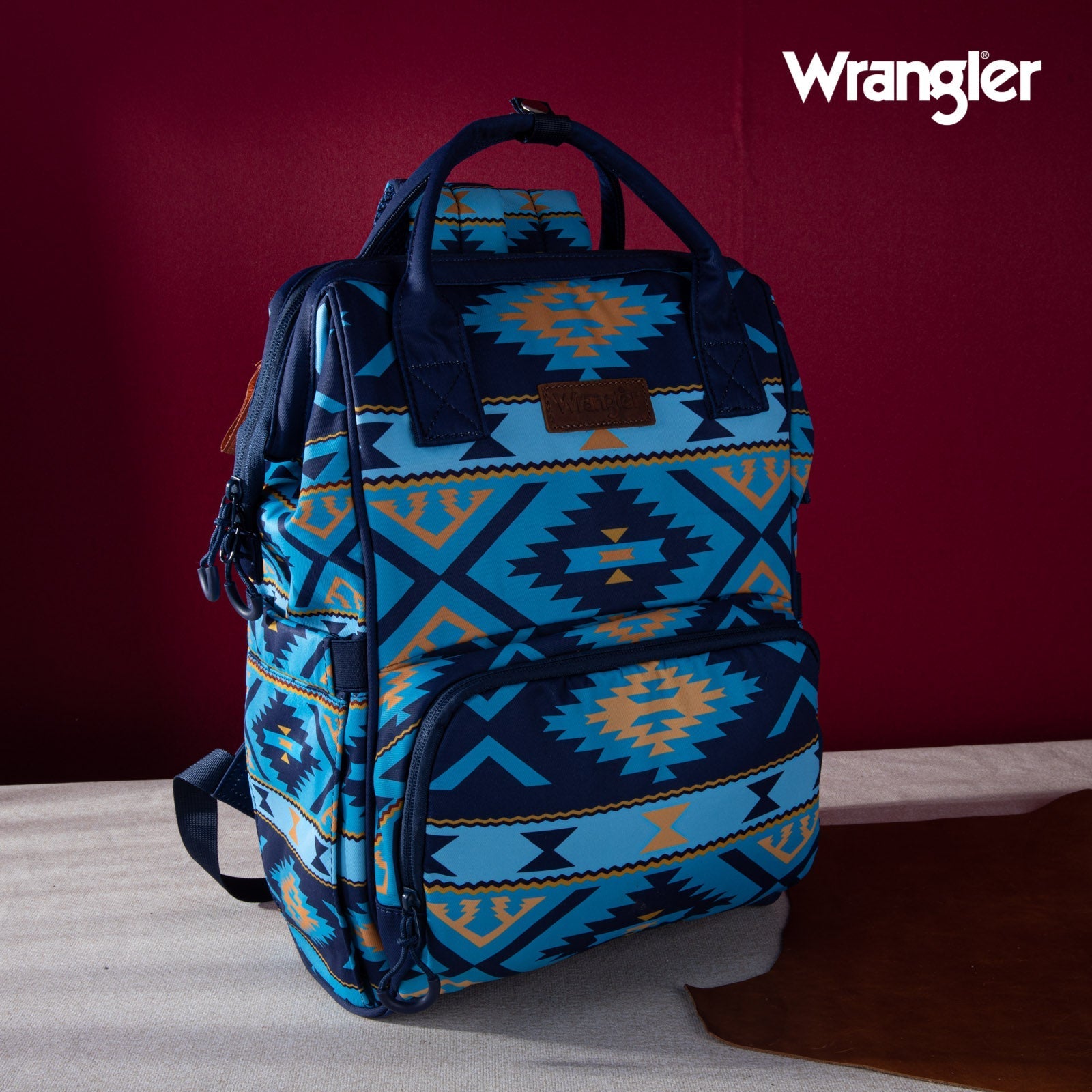 kelty aztec-style top zip backpack diaper bag WG2204-9110 Wrangler Aztec Printed Callie Backpack