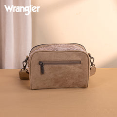 WG277-1833KH   Wrangler Vintage Floral Printed Small Crossbody Bag - Khaki