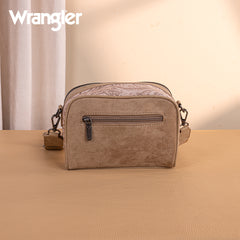 WG277-1833KH   Wrangler Vintage Floral Printed Small Crossbody Bag - Khaki
