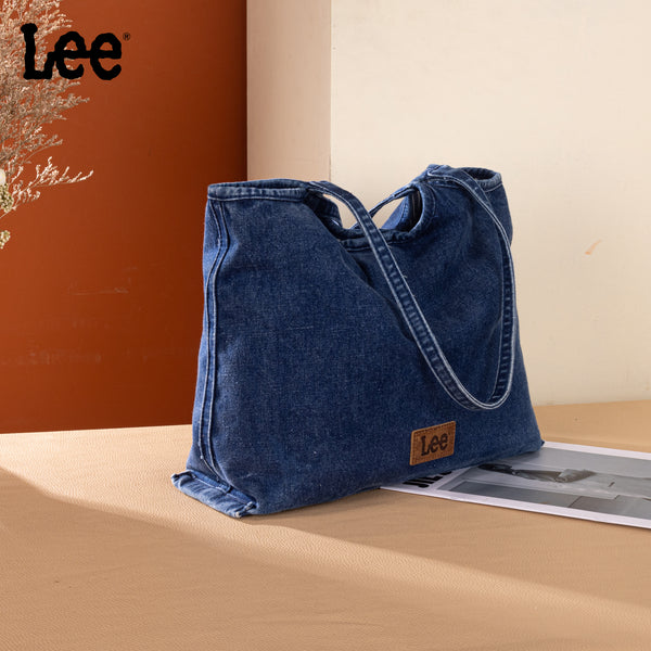 LEE63-001 LEE Denim Canvas Tote Bag/Shoulder Bag - Dark Jean