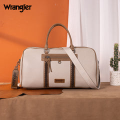 WG185-5110 Wrangler Whipstitch  Collection Duffle Bag -Light Grey