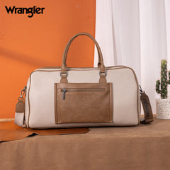 WG185-5110 Wrangler Whipstitch  Collection Duffle Bag -Light Grey