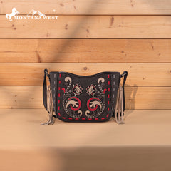 MW1348-8360  Montana West Embroidered Crossbody