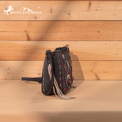 MW1348-8360  Montana West Embroidered Crossbody