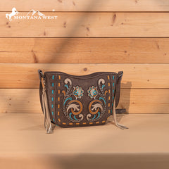 MW1348-8360  Montana West Embroidered Crossbody