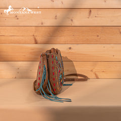 MW1348-8360  Montana West Embroidered Crossbody
