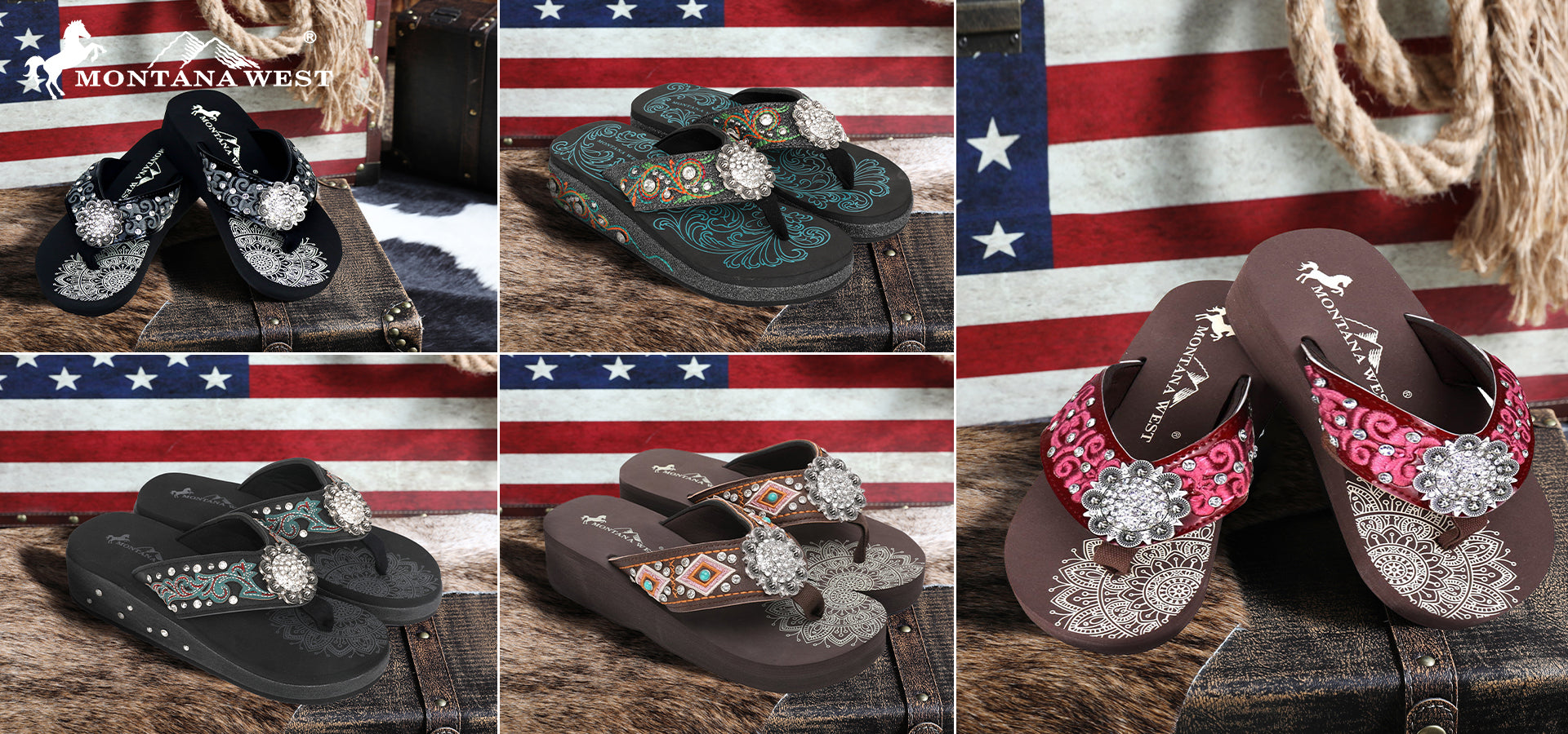 PRE-PACK FLIP FLOPS -S001 ASSORTMENT COLOR PREPACK BASE ON CONCHO (12 PAIRS/CASE)