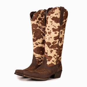 Montana West Women's Western Cowgirl Boots - Full Grain Leather, Snip Toe WMB6040