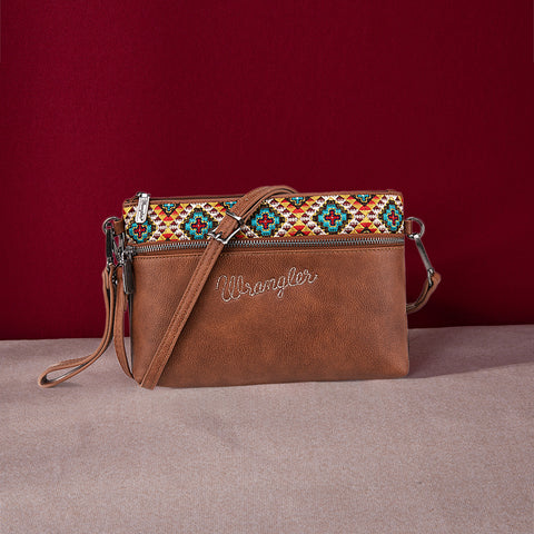 WG51-181 Wrangler Aztec Embroidered Collection Crossbody