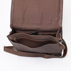 A&A-1090 Montana West Genuine Oil Calf Leather Messenger Bag/ Laptop Briefcase