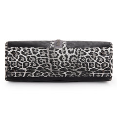 WG83G-8317  Wrangler Leopard Print Concealed Carry Tote - Black
