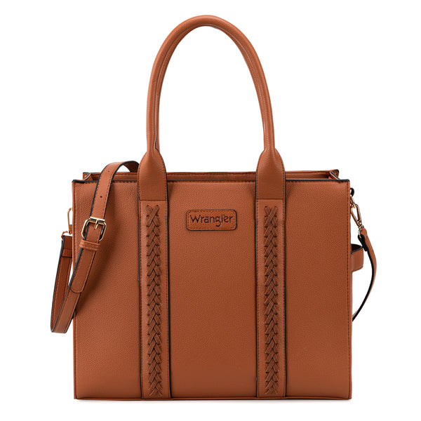 HUNTING WORLD × WRANGLER トートバッグ ボア もこもこ WG70-8317 Wrangler Carry-All Tote/Crossbody - Brown