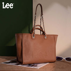 LEE46-345  LEE Top Handle/Chain Strap Wide Tote