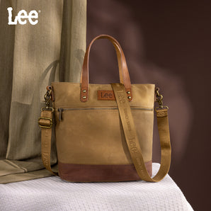 LEE51-004 Lee Denim Waxed Canvas Tote/Shoulder Bag/Crossbody