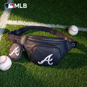 MLB-AB20-320 MLB Atlanta Braves Team Fanny Pack Belt Sling Bag