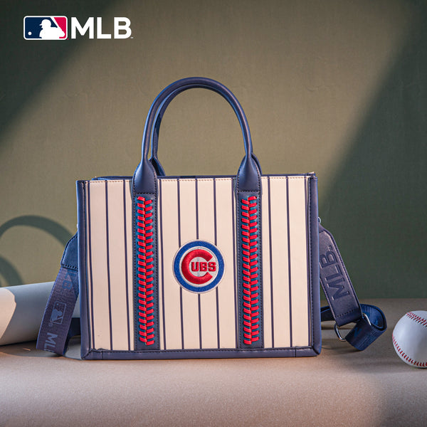 MLB-CU100-100 MLB Chicago Cubs Team Whipstitch Tote/Crossbody