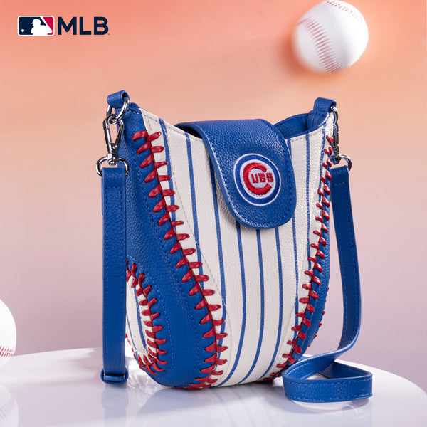 MLB-CU105 MLB Chicago Cubs Team Baseball Stitch Crossbody -Stripe