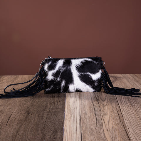 MW1219-181 Montana West Hair-On Collection Clutch/Crossbody