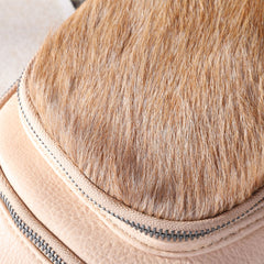 MW1238-S9110   Montana West Genuine Hair-On Cowhide Sling Bag