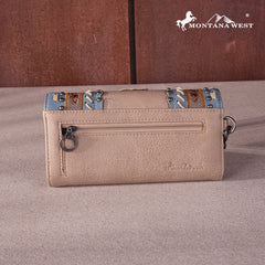 MW1256-W002 Montana West Embroidered Collection Wallet