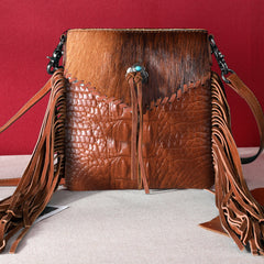 MW1268-8360   Montana West Hair-On Collection Crossbody
