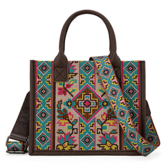 MW1278G-8899  Montana West Embroidered Collection Concealed Carry Tote/Crossbody