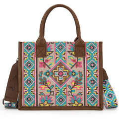 MW1278G-8899  Montana West Embroidered Collection Concealed Carry Tote/Crossbody