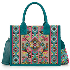 MW1278G-8899  Montana West Embroidered Collection Concealed Carry Tote/Crossbody