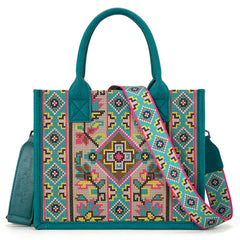 MW1278G-8899  Montana West Embroidered Collection Concealed Carry Tote/Crossbody