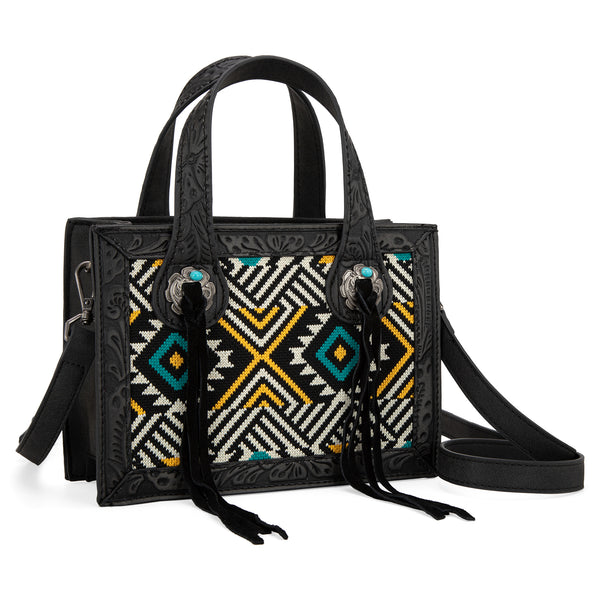 MW1292-8121 Montana West Aztec Tapestry Mini Tote/Crossbody
