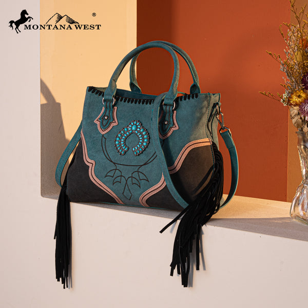 Montana West Fringe Mariposa Concho Collection Crossbody