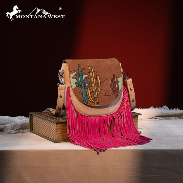 MW1309-8360 Montana West Embroidered Collection Crossbody Bag