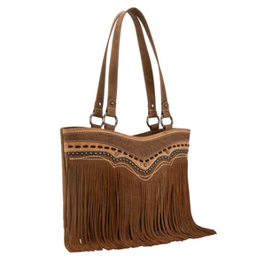 MW1340G-8317 Montana West Fringe Collection Concealed Carry Tote