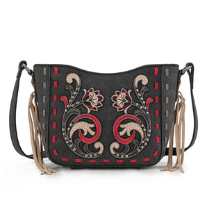 MW1348-8360 Montana West Embroidered Crossbody