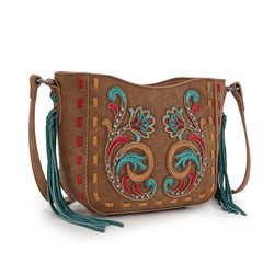 MW1348-8360  Montana West Embroidered Crossbody