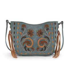 MW1348-8360  Montana West Embroidered Crossbody