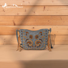 MW1348-8360  Montana West Embroidered Crossbody