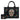 MW494G-H8120SW Montana West Embroidered Sugar Skull Concealed Carry Tote/Crossbody Wallet Set - Black-Multi