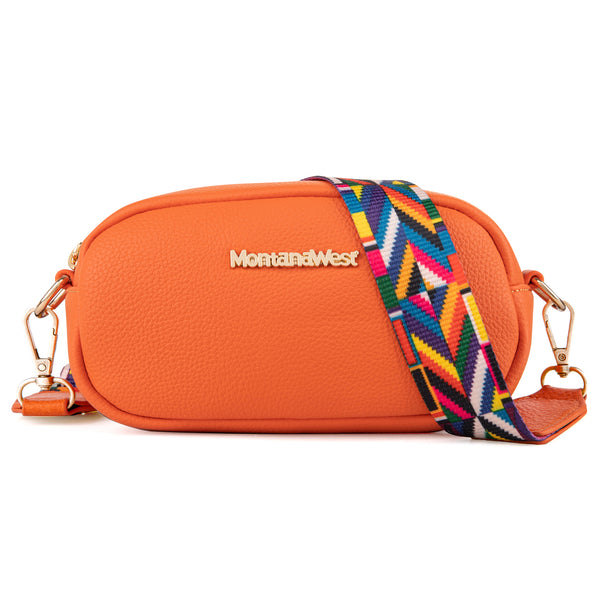 MWC-086BOR Montana West Small Crossbody Bag/Camera Bag - Orange