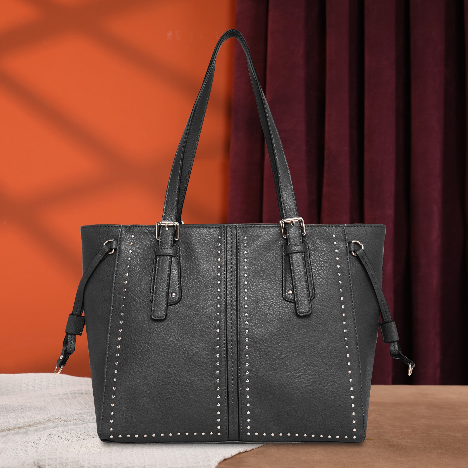MWC-1002 Montana West Tote Bag - Black