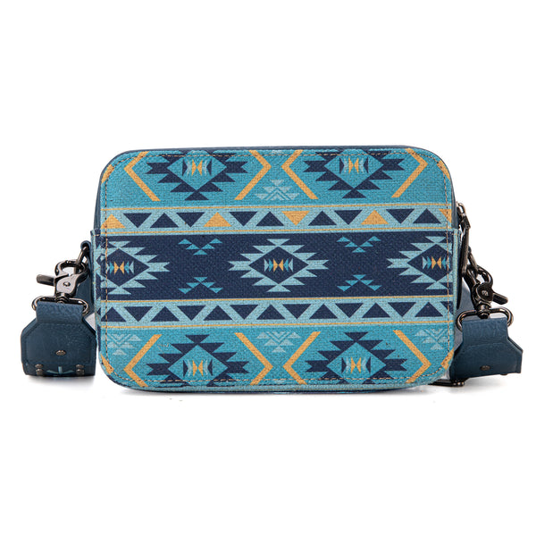 WG2207-3003 Wrangler Aztec Printed Crossbody Purse With