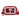 MLB-PP109RD MLB Philadelphia Phillies Team Clear Crossbody Bag/Stadium Bag - Red