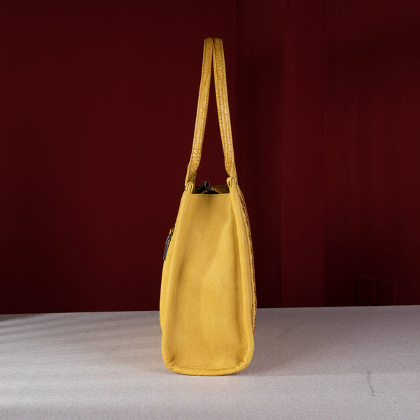 WG102G-8119 Wrangler Croc Print Concealed Carry Wide Tote