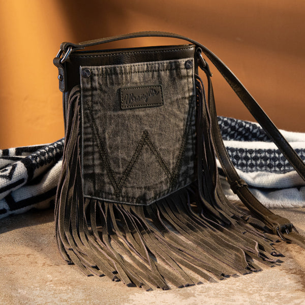 Denim Blue Wrangler Pocket Crossbody Bag