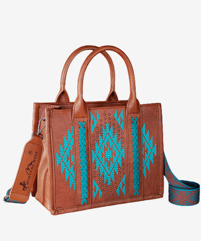 MWF1006-8120S   Montana West Embroidered Aztec Tote/Crossbody -