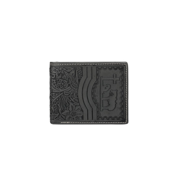 MWSW033 Genuine Tooled Leather Collection Men's Wallet MONTANA WEST