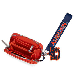 NC-AU012OR  Auburn University Tigers Zip Around Wallet/Wristlet- Orange