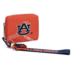NC-AU012OR  Auburn University Tigers Zip Around Wallet/Wristlet- Orange