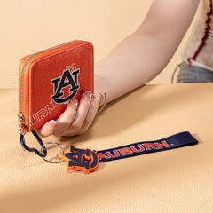 NC-AU012OR  Auburn University Tigers Zip Around Wallet/Wristlet- Orange