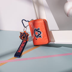 NC-AU012OR  Auburn University Tigers Zip Around Wallet/Wristlet- Orange